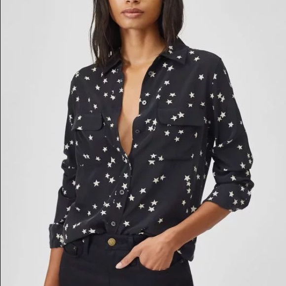 EQUIPMENT SLIM SIGNATURE SILK SHIRT - Picture 4 of 4